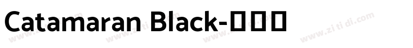 Catamaran Black字体转换